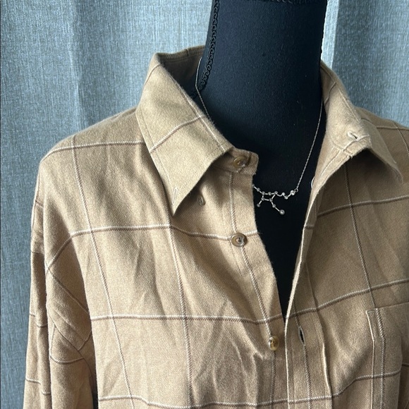 Lands' End Tan Corduroy Lightweight Jacket - Picture 3 of 6